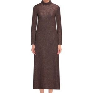 NWT!! Ottodame sparkly brown maxi dress